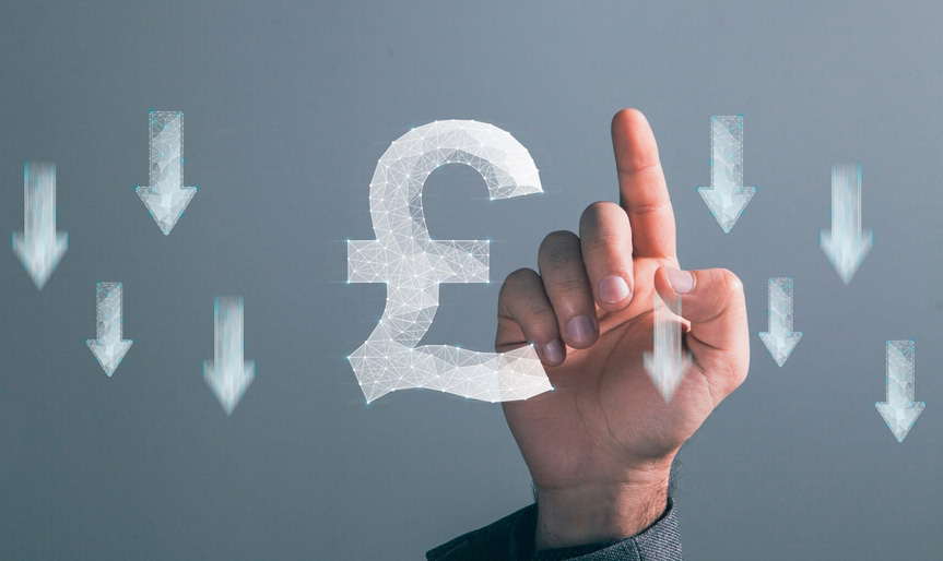 Pound Down After Inflation Stays Flat