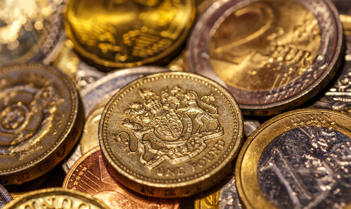 Sterling loses ground against the Euro